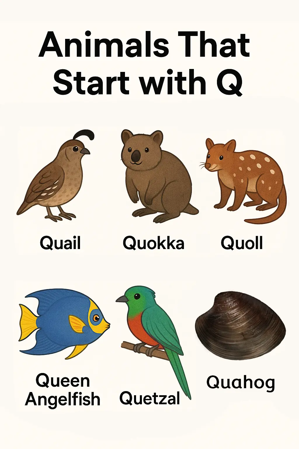 Animals that start with q