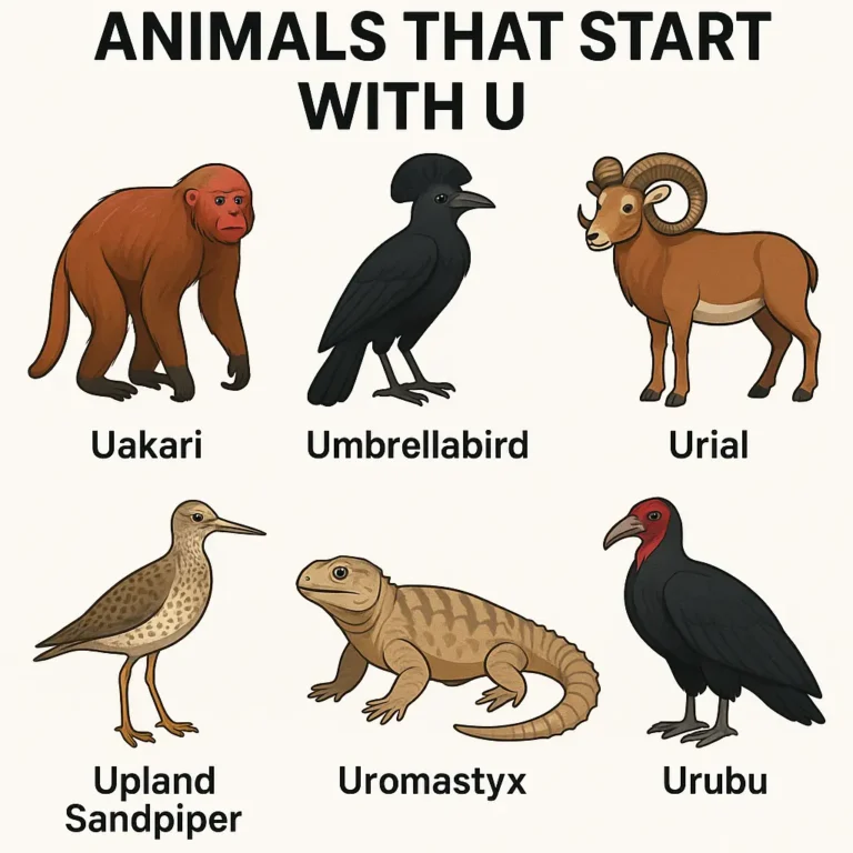 Animals that start with u